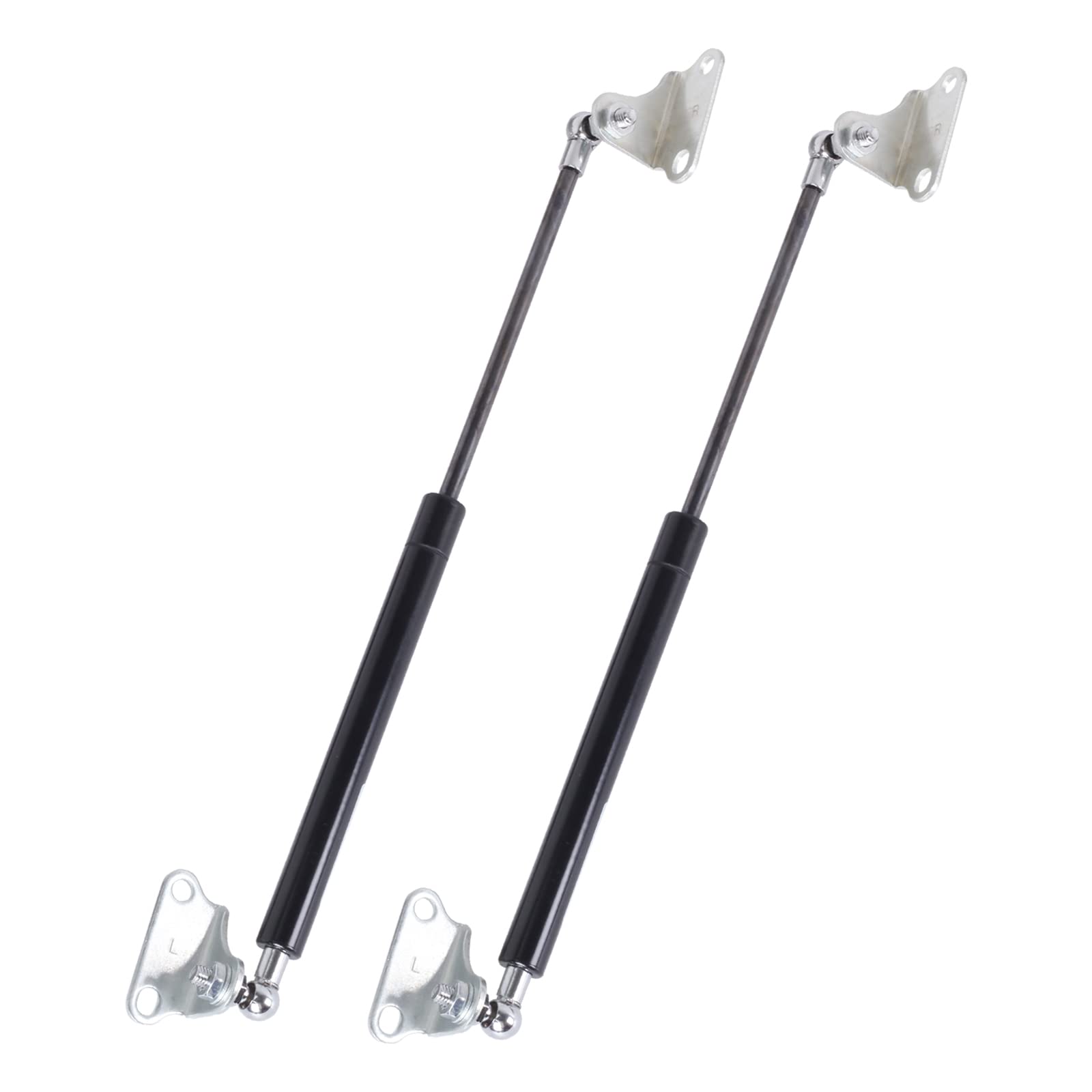 50.8Cm 300N/20Inch 67Lb Gas Struts Gas Shock Lift Supports Gas Spring Heavy Duty Suit For Rv Box Camper Shell A Set Of 2 With L Mounts
