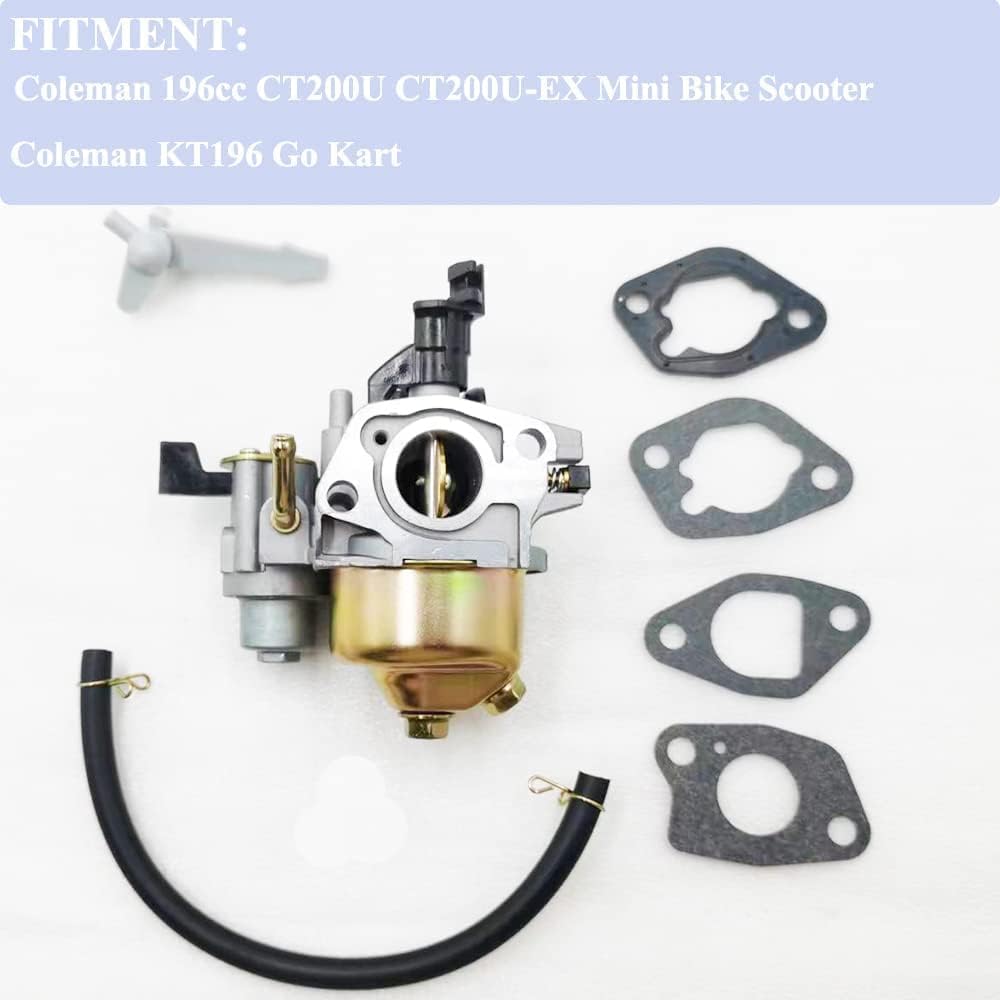 Chikia Huayi P19 Carburetor Kit Compatible With Ct200U Kt196 Bt200X Ct200U-Ex Mb200 Predator 212 196Cc Gx200 Gx160 Baja Warrior 16100-Zl0-W51 16100-Zh8-W61