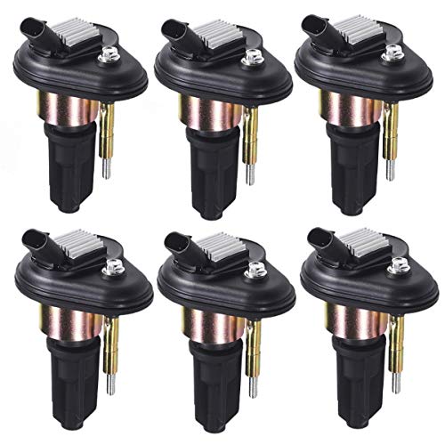 6 Ignition Coils UF303 – Chevy Trailblazer EXT GMC Envoy 2002-2005 4.2L L6 – Lifetime Warranty