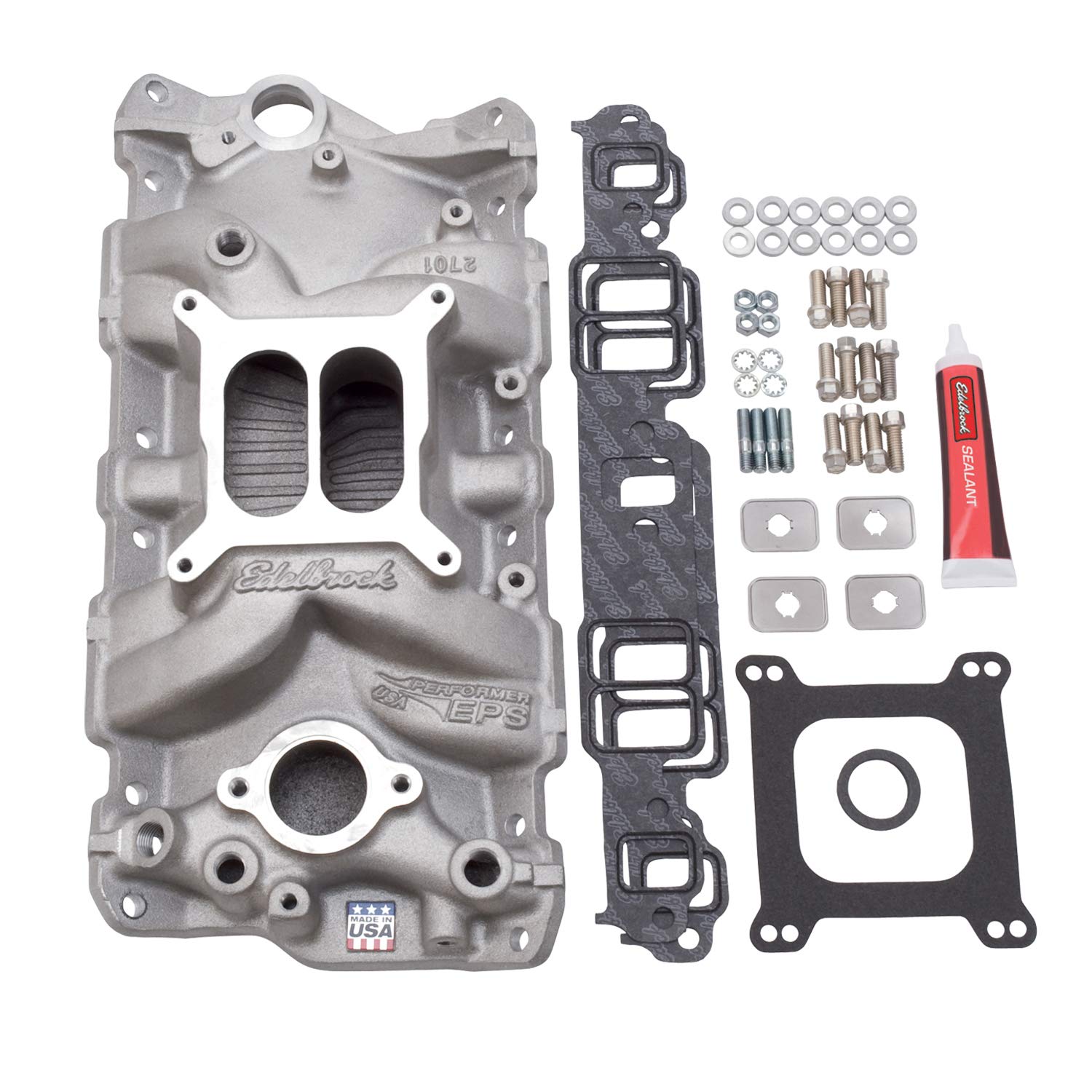 Edelbrock 2040 Performer Eps Intake Manifold Installation Kit, Multicolor, One Size