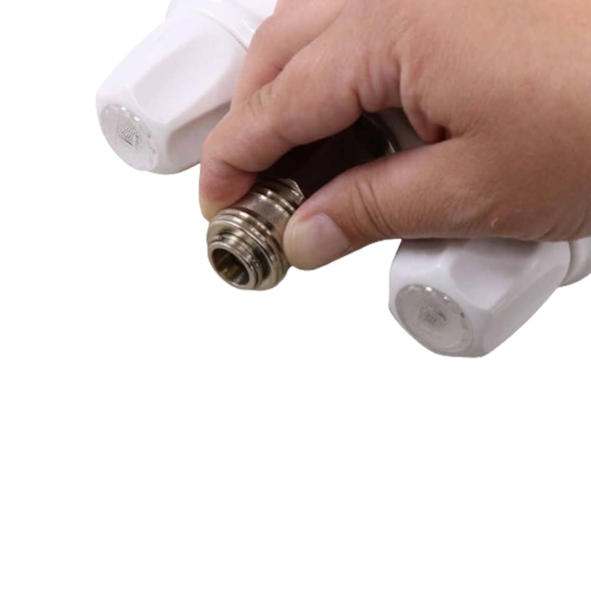 Empire Faucets Rv Outside Shower Valve Kit - 4 Inch Quick Connect Valve And Rv Outdoor Shower Faucet In White