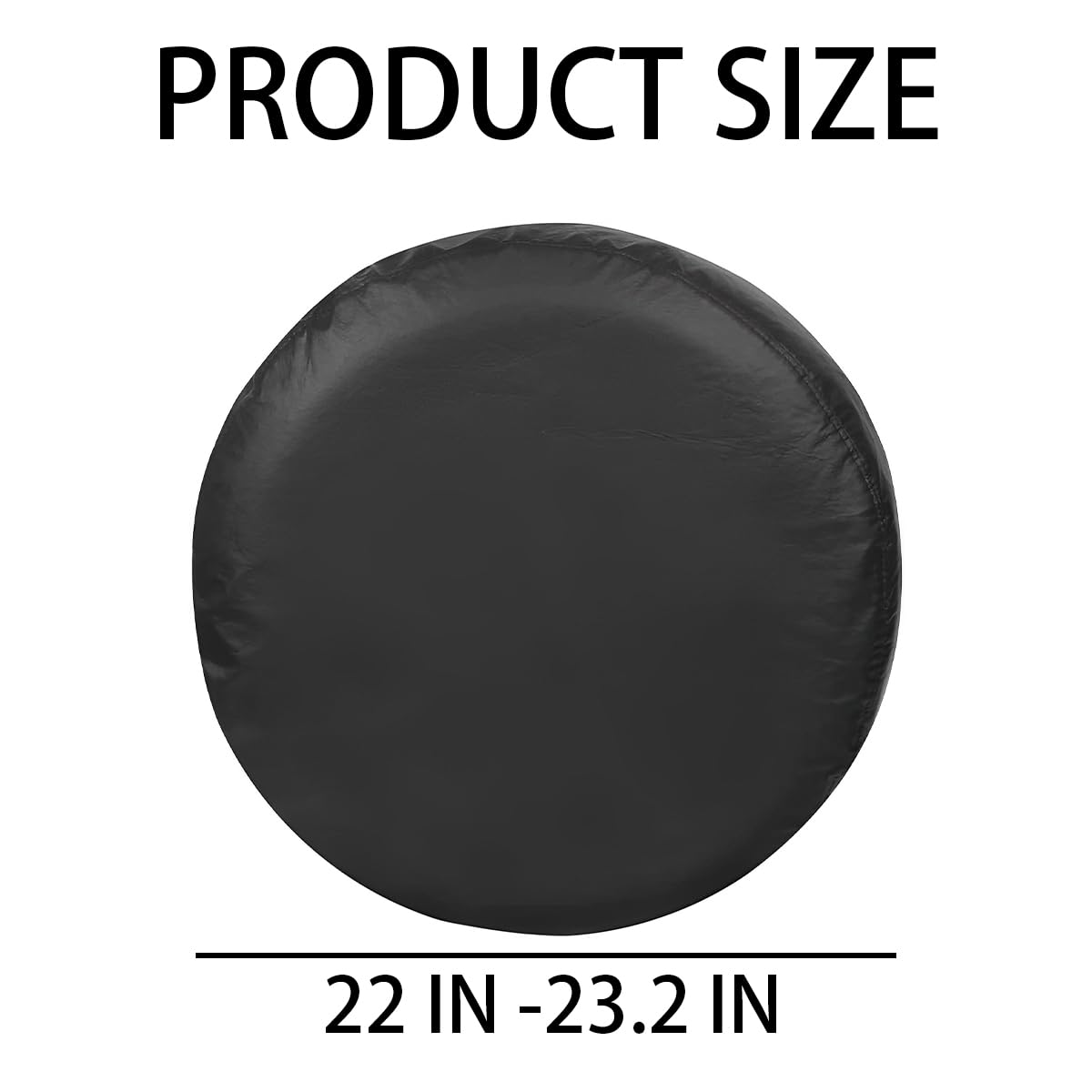 Bittwee Car Spare Tire Cover, Automotive Waterproof Dust-Proof Weatherproof PVC Leather Camper Wheel Sun Protector, Fits 22'' to