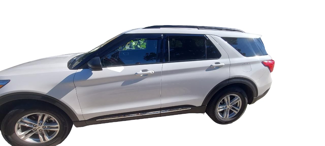 2020-2025 Tape-On Rain Guards For Ford Explorer Extra Thick Side Window Visor Deflectors Xlt Limited Timberline St King Ranch Pl