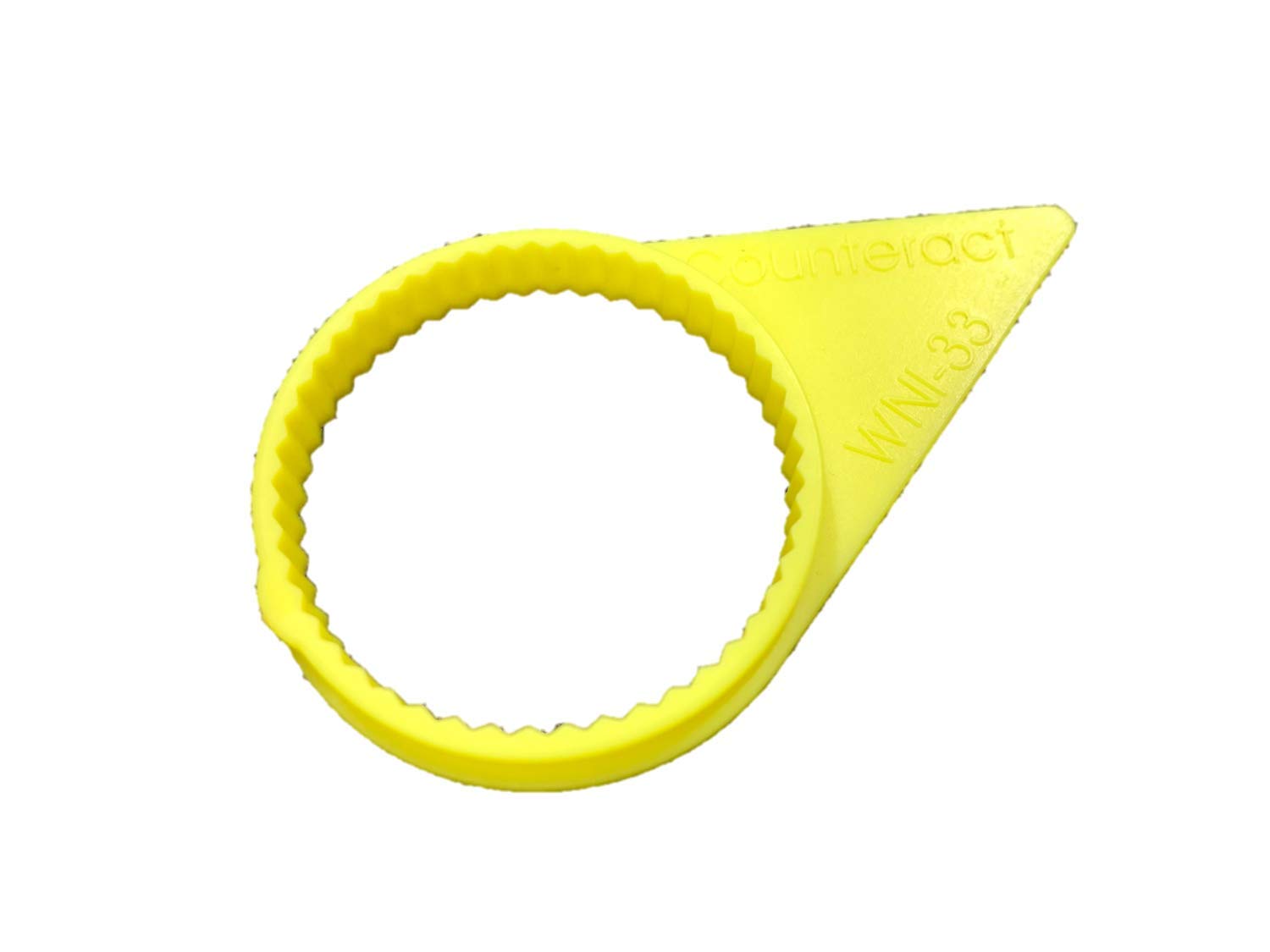 Counteract Counterpoint - 33Mm High Viz Yellow Wheel Nut Indicator (100Pk)