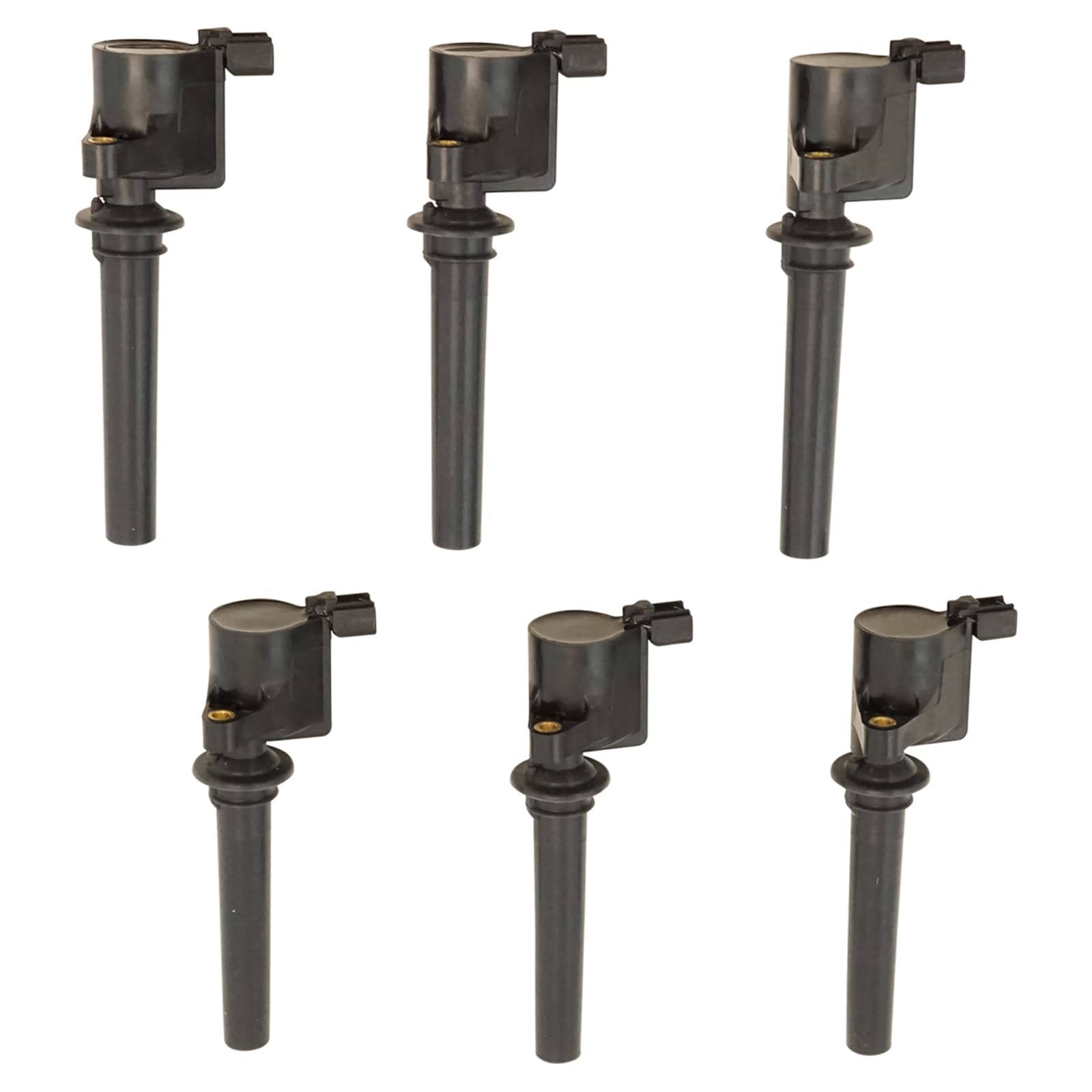 Trq Ignition Coil Set Compatible With 2001-2008 Ford Escape 2005-2007 Five Hundred Freestyle 2000-2005 Taurus 2003-2008 Mazda 6