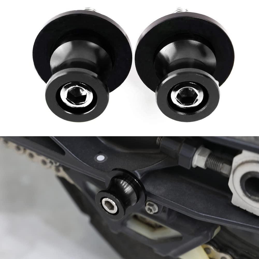 Universal 10mm M10 Swing arm Sliders Spools, Fit with K.T.M Duke 125/200/390 RC 125/200/390 FZR 1000/600R/400 Kawasaki Z750 ER-6