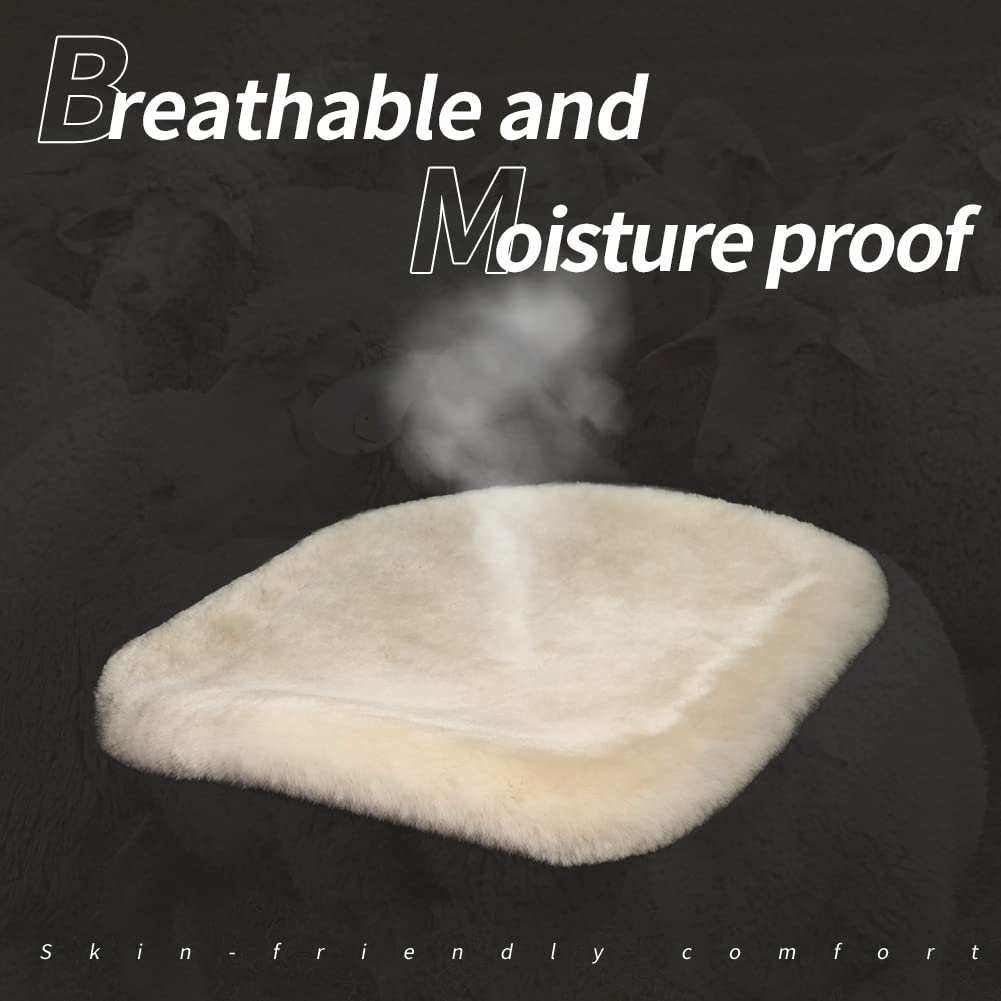 Llb Genuine Sheepskin Car Seat Cushion Seat Covers For Cars Trucks Suv Comfort Seat Protector Pad For Car Driver Seat Car Access