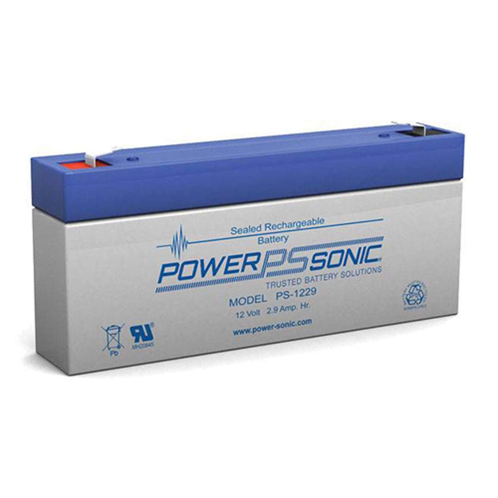 Power Sonic Ps-1229 12 Volt, 2.9 Amp Hour Rechargeable Sealed Lead Acid Battery