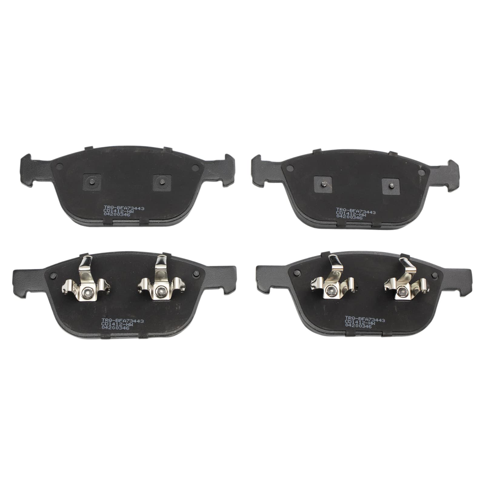 TRQ Front Brake Pads Ceramic Compatible with 2010-2015 Volvo XC60 2004-2014 XC90