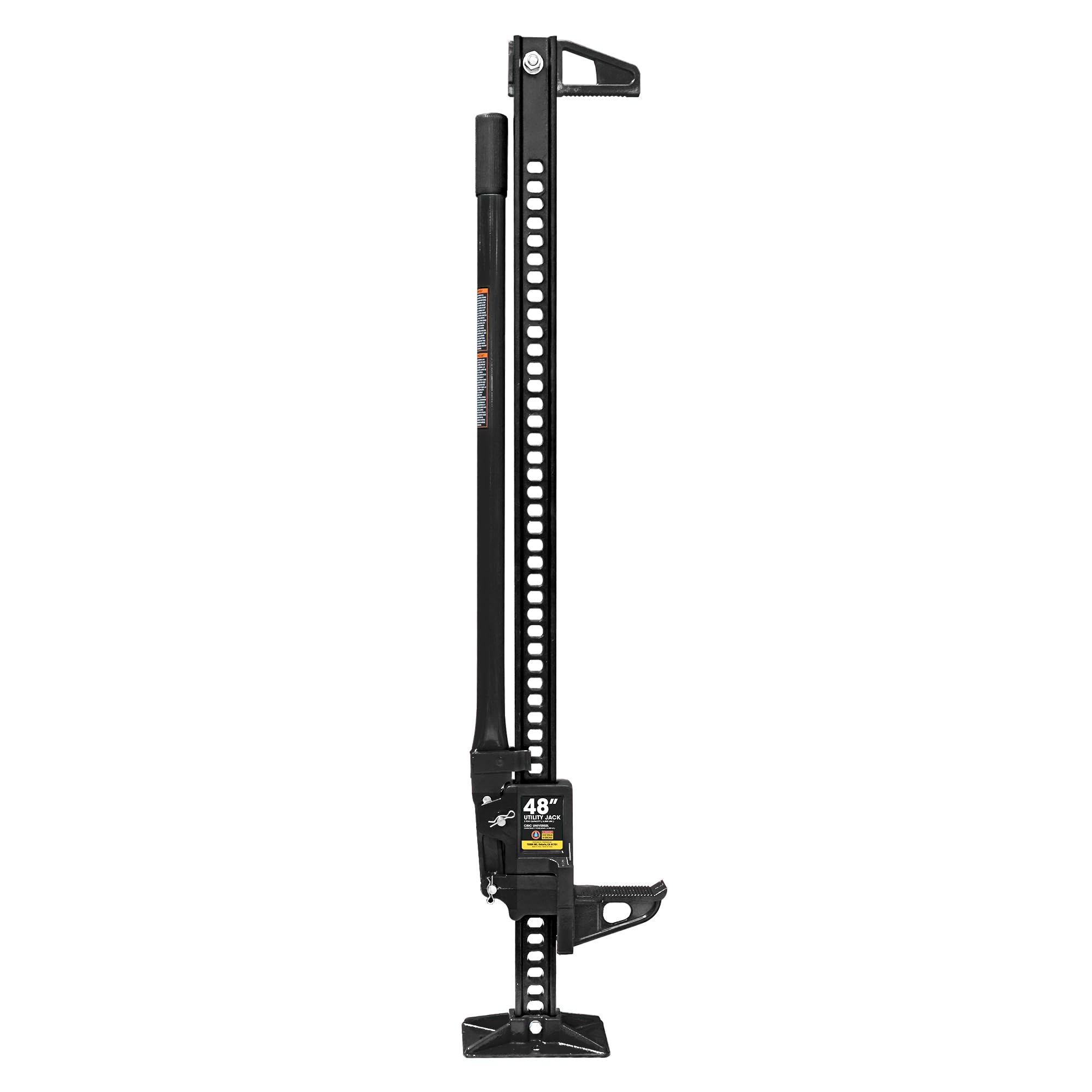 BIG RED ATR6501BR Torin 48 Ratcheting Off Road Utility Farm Jack: 3 Ton (6,000 lb) Capacity, Black