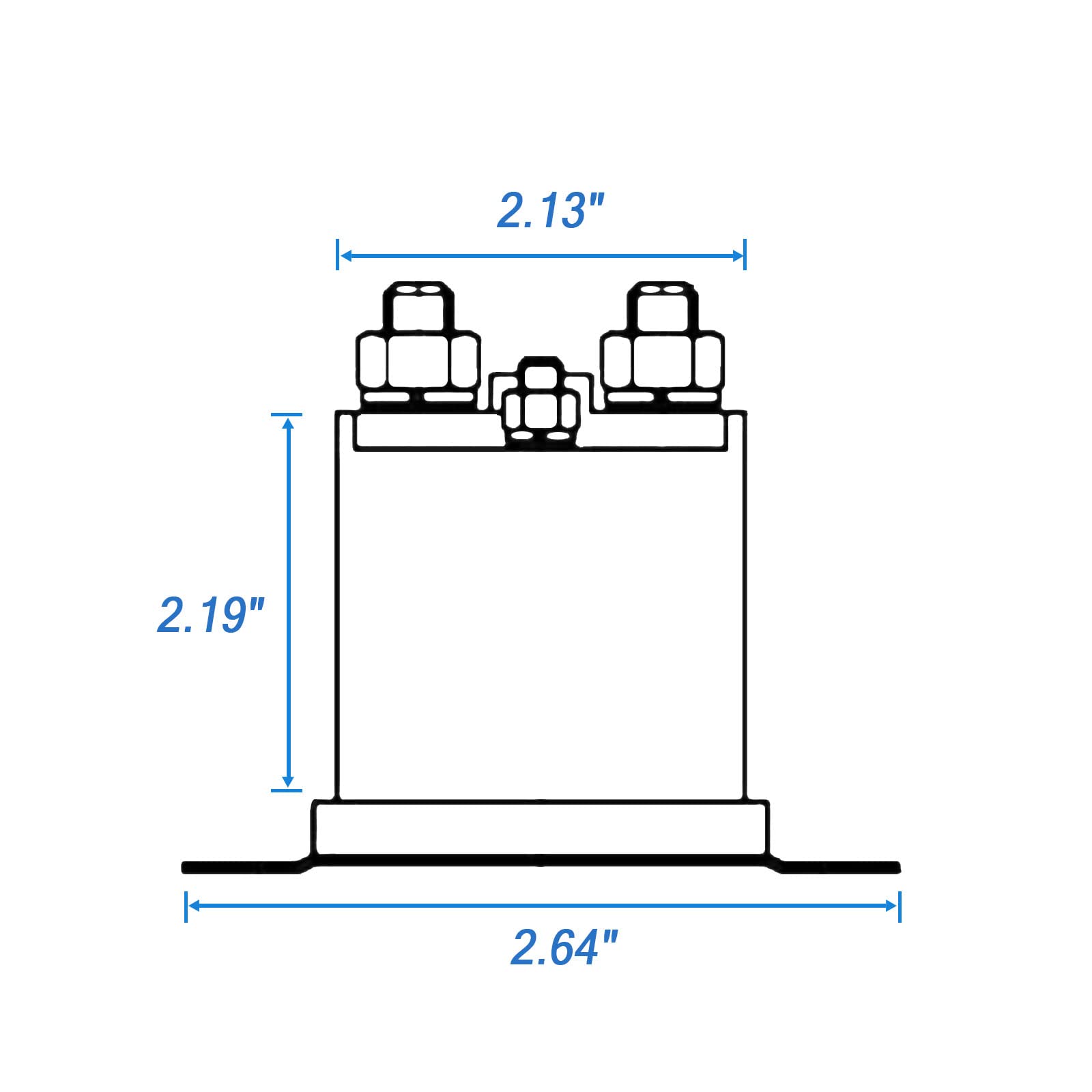 Busidn 36V Electric Golf Cart Solenoid Repalcement For Club Car Ds 1976-1998 4 Terminal Solenoid Club Car Solenoid