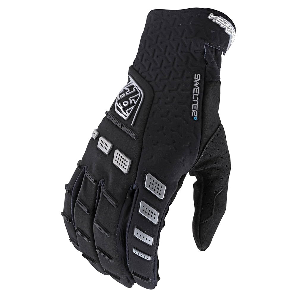 Troy Lee Designs Motocross Motorcycle Dirt Bike Racing Mountain Bicycle Riding Gloves, Swelter Glove (Black, Small)