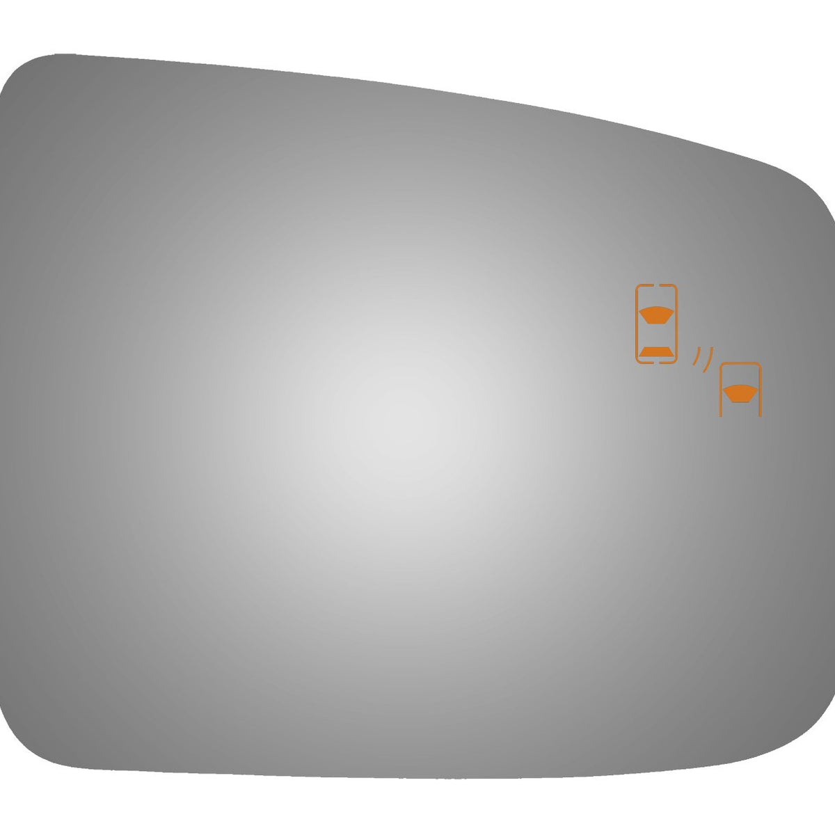 Burco 5601B Convex Passenger Side Power Replacement Mirror Glass With Lasered Ho