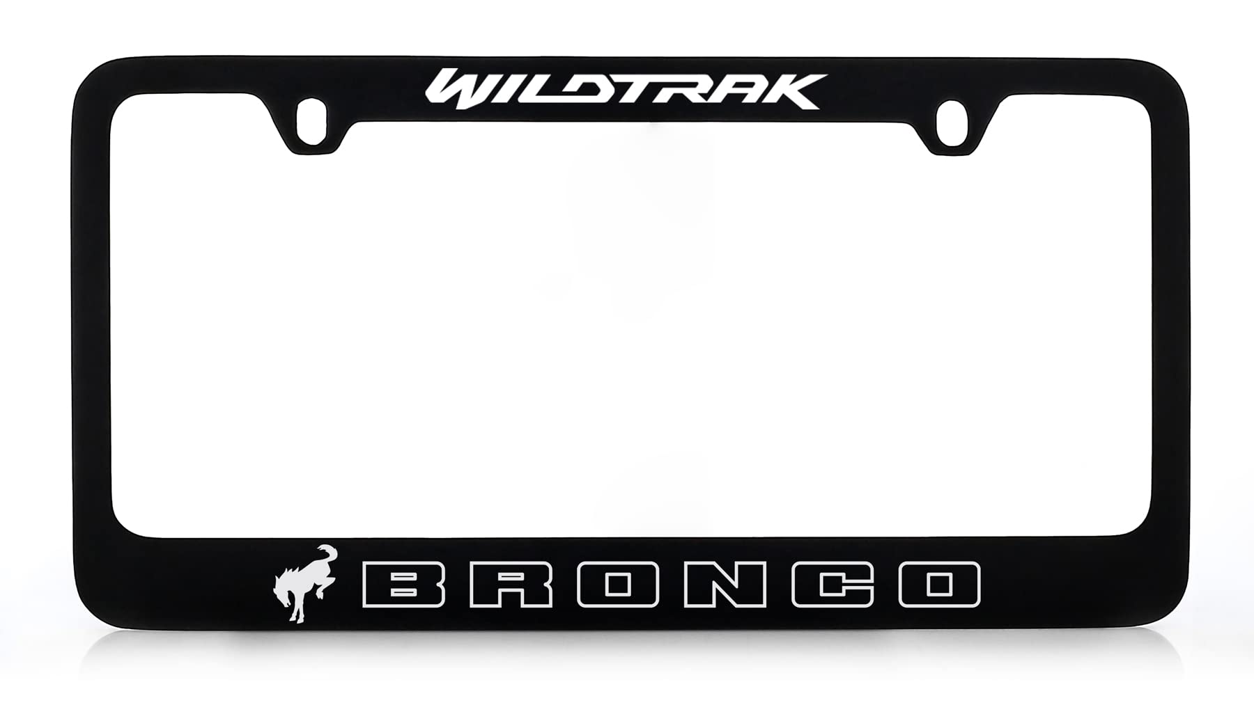 Ford Bronco Uv Printed Metal License Plate Frame - Wildtrak