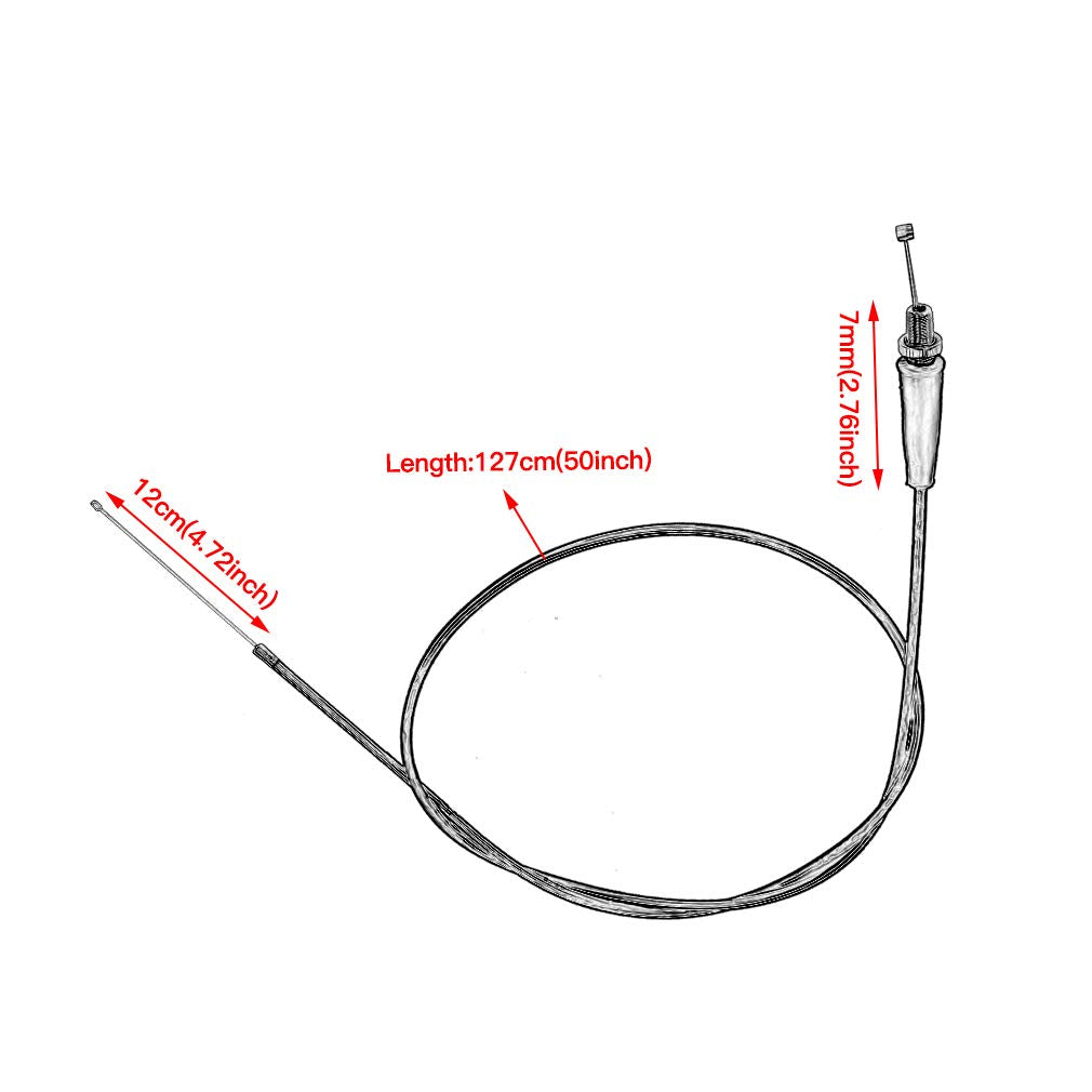 Hiaors Throttle Cable For Mini Baja Doodlebug Motovox Mbx10 Mbx11 And Warrior Mb165 Mb200 5.5Hp 6.5Hp196Cc Mini Bike Parts Golde