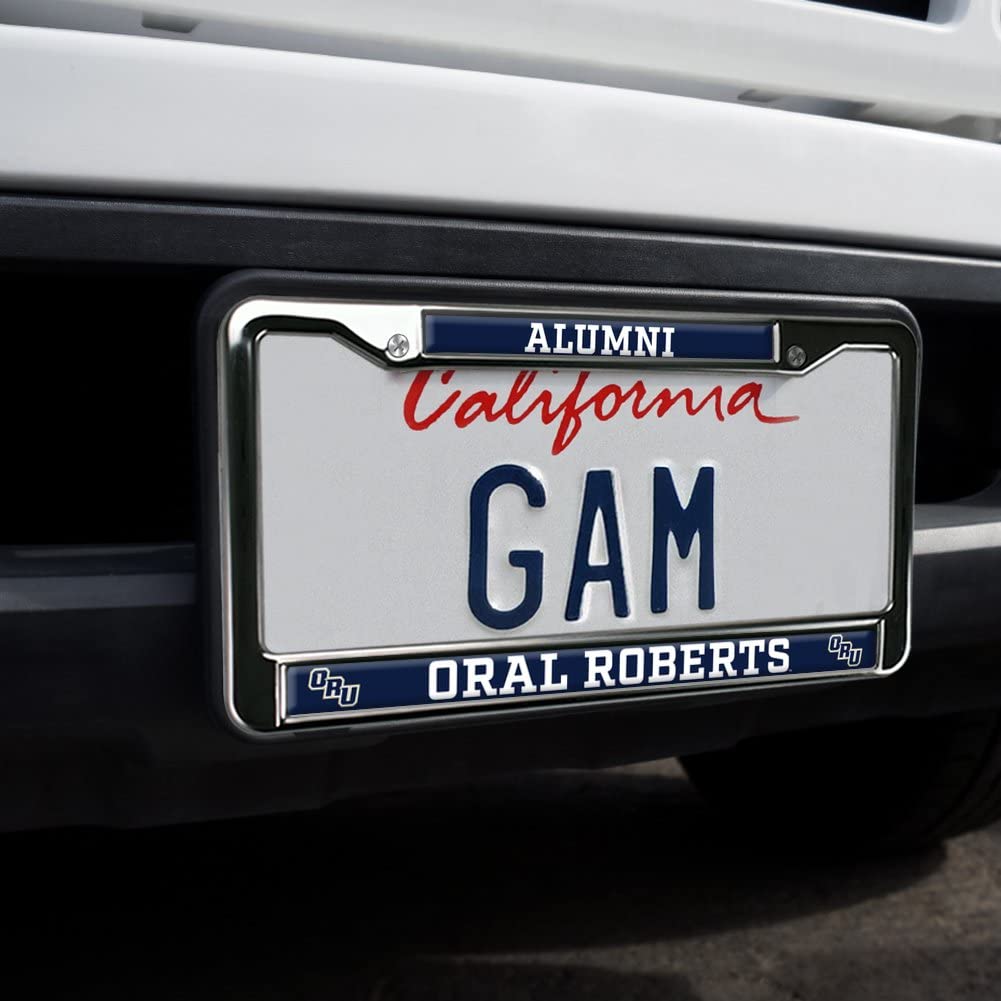 Oral Roberts University Alumni Logo Full Size Standard License Plate Metal Frame