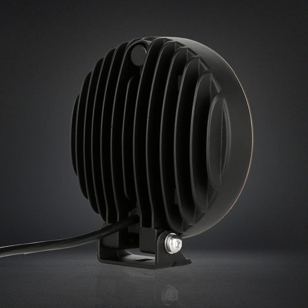 Biglionx 6Inch 2Pcs Amber Round Led Offroad Lights Amber Offroad Driving Fog Lights With Wiring Harness 210W 32000Lm Waterproof Ip68 Ip69K 12V 24V For Pickup Trucks Atv Utv Suv