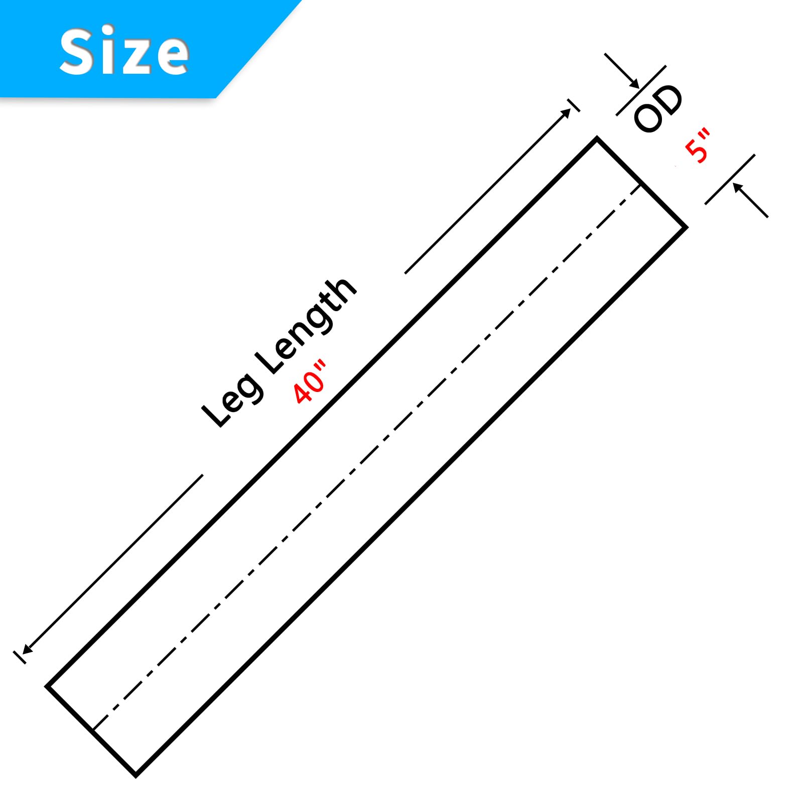 Fgjqefg 5'' Inch Straight Diy Custom Mandrel Exhaust Pipe Tube Pipe, 40 Inch Length, 5'' Od Mandrel Straight Pipe, T304 Stainles