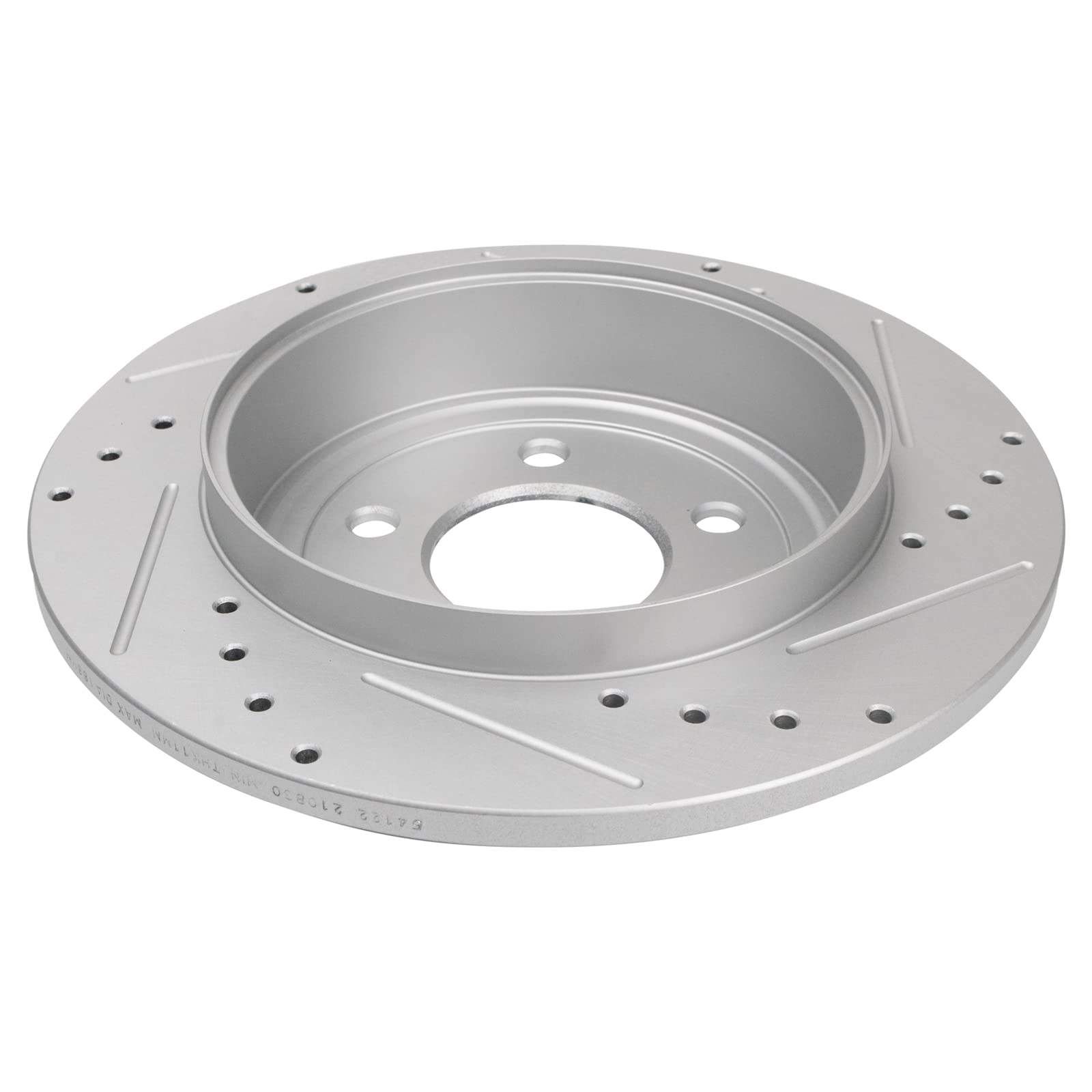 Trq Brake Rotors Set Premium G-Coated Performance Slotted X Drilled Rear Driver & Passenger Side Compatible With 2005-2010 Ford