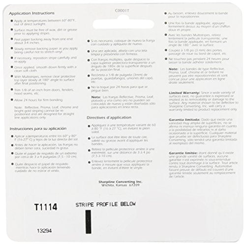 Trimbrite T1114 1/8 Pinstripe Tape Black