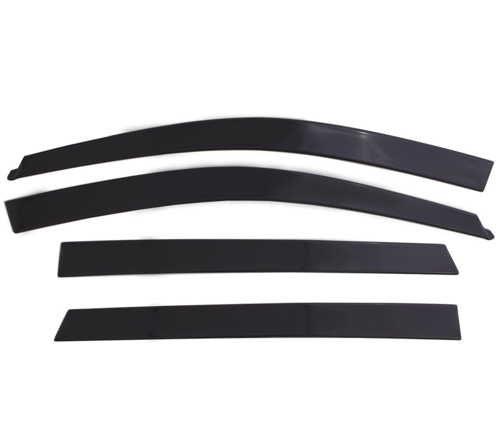 Auto Ventshade [Avs] Low Profile Rain Guards For 2018 - 2022 Ford Ecosport, 4 Pcs. | Window Vent Visors - Dark Smoke | 894065