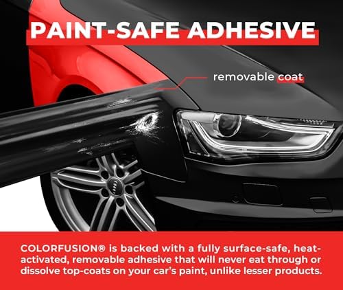 Colorfusion Ppf By Vvivid, Matte Black Dry Apply Ppf Vinyl Car Wrap Roll 60Ft X 5Ft