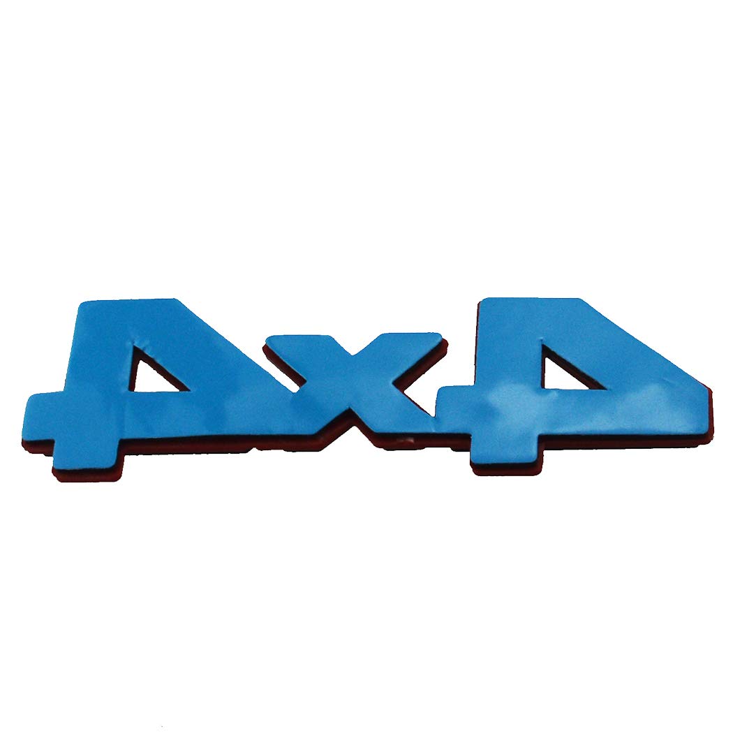 1X4X4 Decal Fender Tailgate Emblem Badge 3D Nameplate Red Edge Trunk 3D Raised Strong Adhesive Fit For Universal Cars (Red)