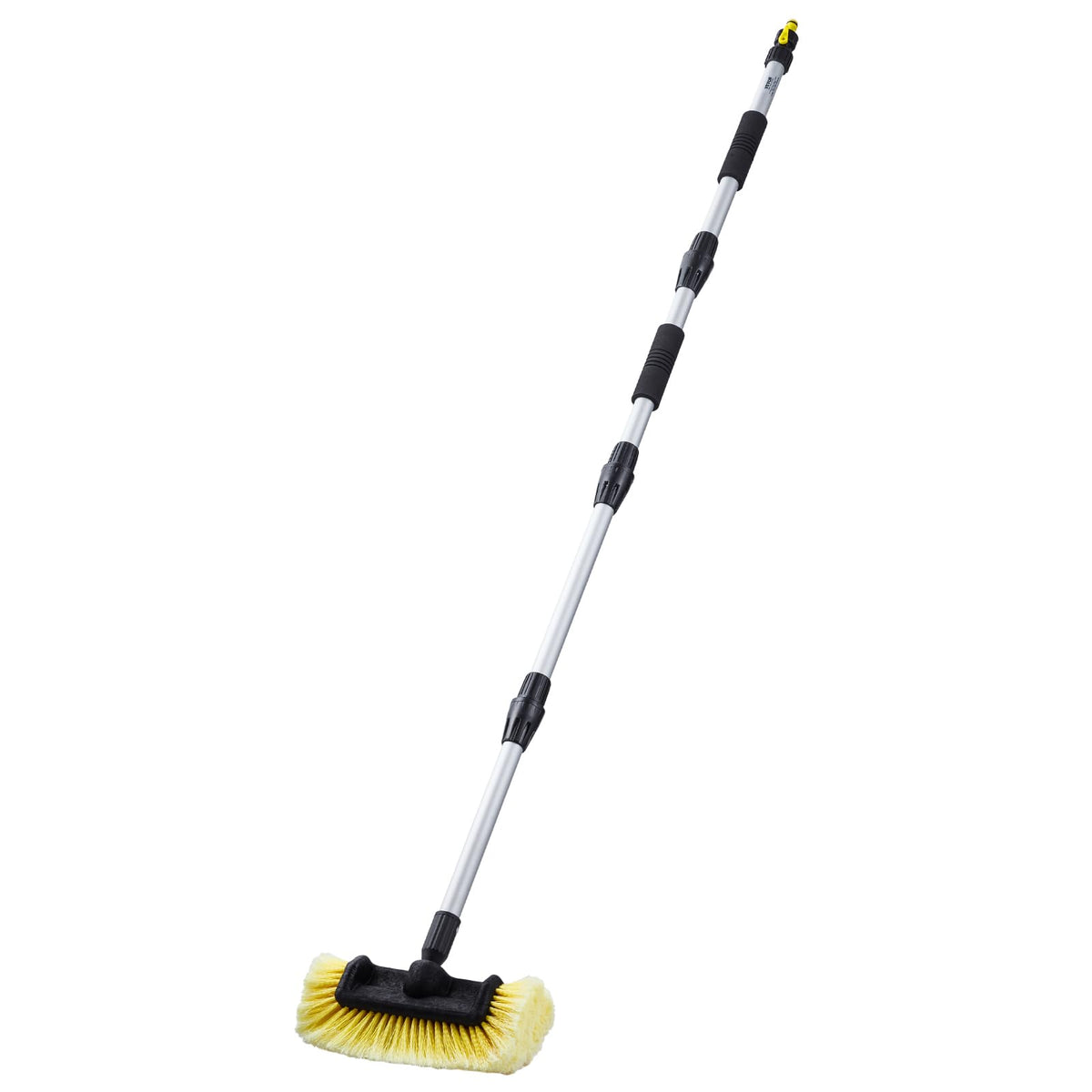 VEVOR Car Wash Brush, 66.7-Inch Extendable Car Washing Brush with Long Handle, 12 Scratch-Free Soft PVC Bristle Head, Flow-Thr