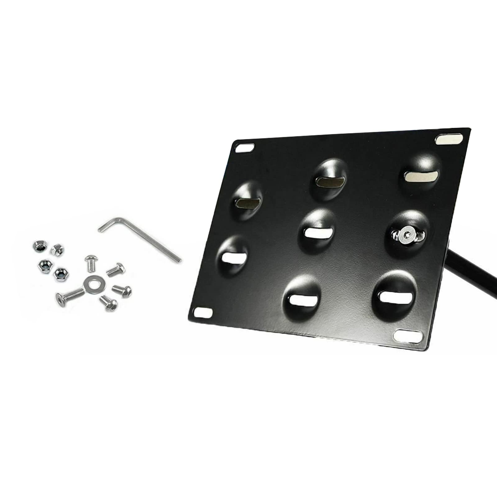 Xotic Tech Tow Hook License Plate Screw On Mount Bracket Compatible With Cadillac Cts Cts-V 2008-2013 (Black)