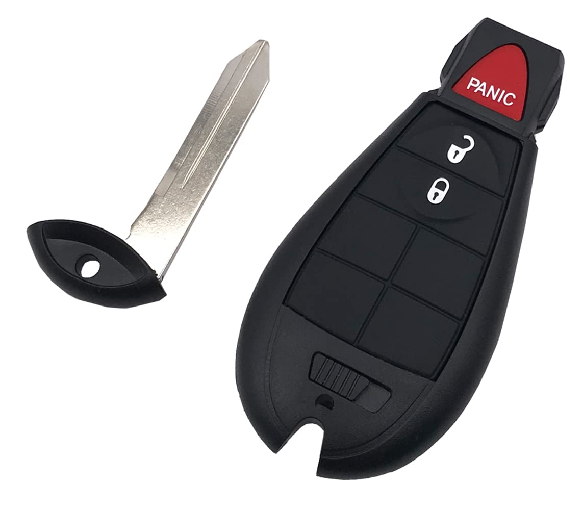 BTOZRF 3 Buttons Key Fob Case Shell for 2013-2018 Dodge Ram 1500 2500 3500 GQ4-53T 56046953 Replacement