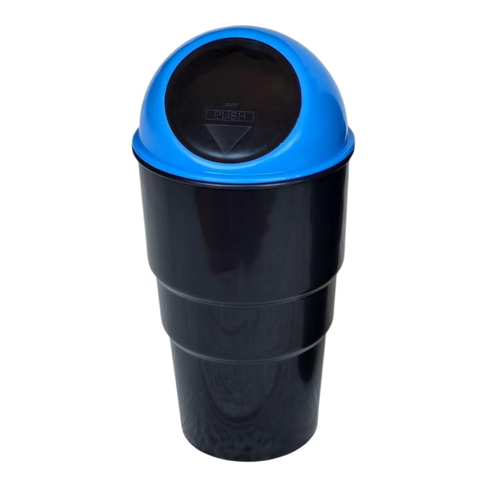 Car Dustbin for Cup Holder | Mini Car Trash Can with Push Lid | Small Garbage Bin for Car, office & Home | Leakproof Portable Du