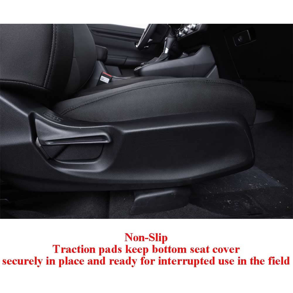 Ekr Custom Fit Crv Seat Covers For Select Honda Crv 2017 2018 2019 2020 2021 2022 - Full Set, Neoprene (Black)