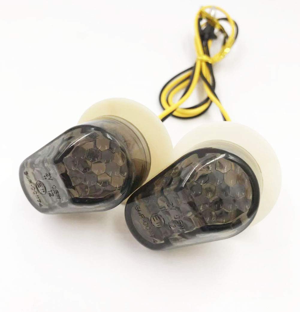 Samdo Motorcycle Flush Mount Led Turn Signals Smoke For Yamaha Fz1 Fz6 Fzr Fazer Yzf R1 R6 R6S Fz1 Fz6 Fz8 Fazer Xj6 Mt03