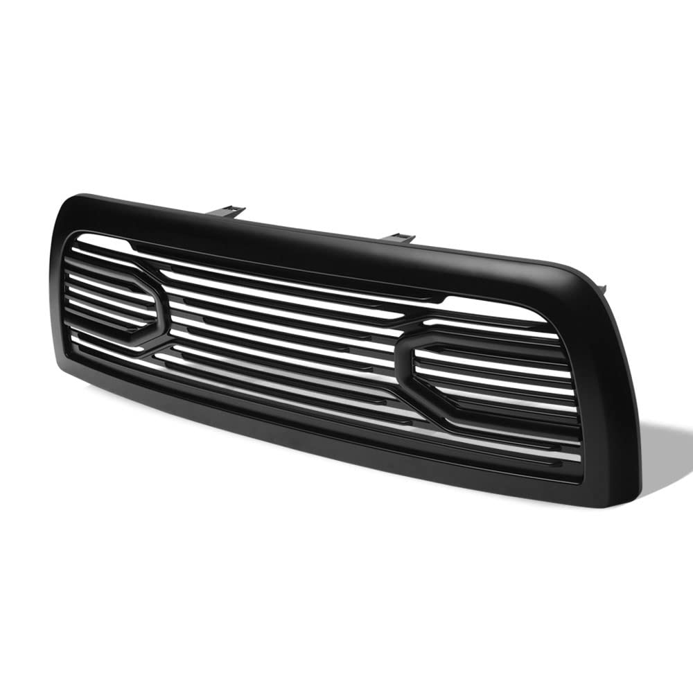 TLAPS 7422446718753 Compatible With 2010-2018 Dodge Ram 2500/3500 / 4500/5500 Matte Black Big Horn Style Horizontal Front Bumper
