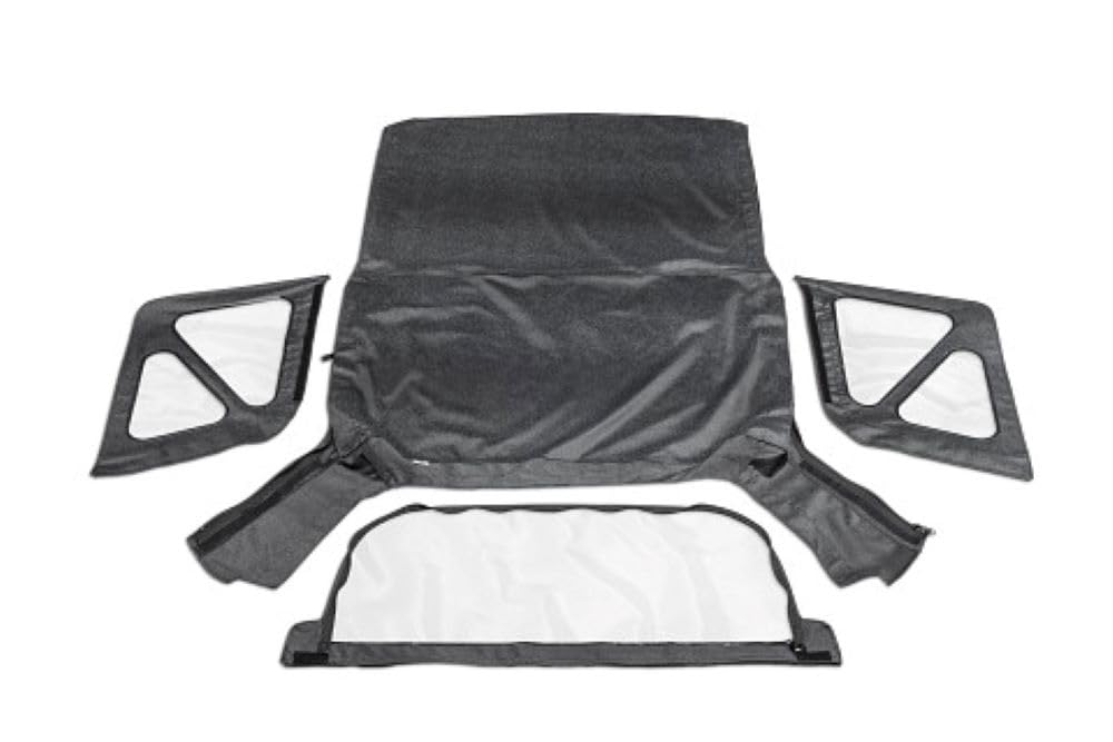 Rampage Products Rampage Factory Replacement Soft Top | Vinyl, Black Denim With Clear Windows | 98815 | Fits 1995 - 1998 Suzuki 