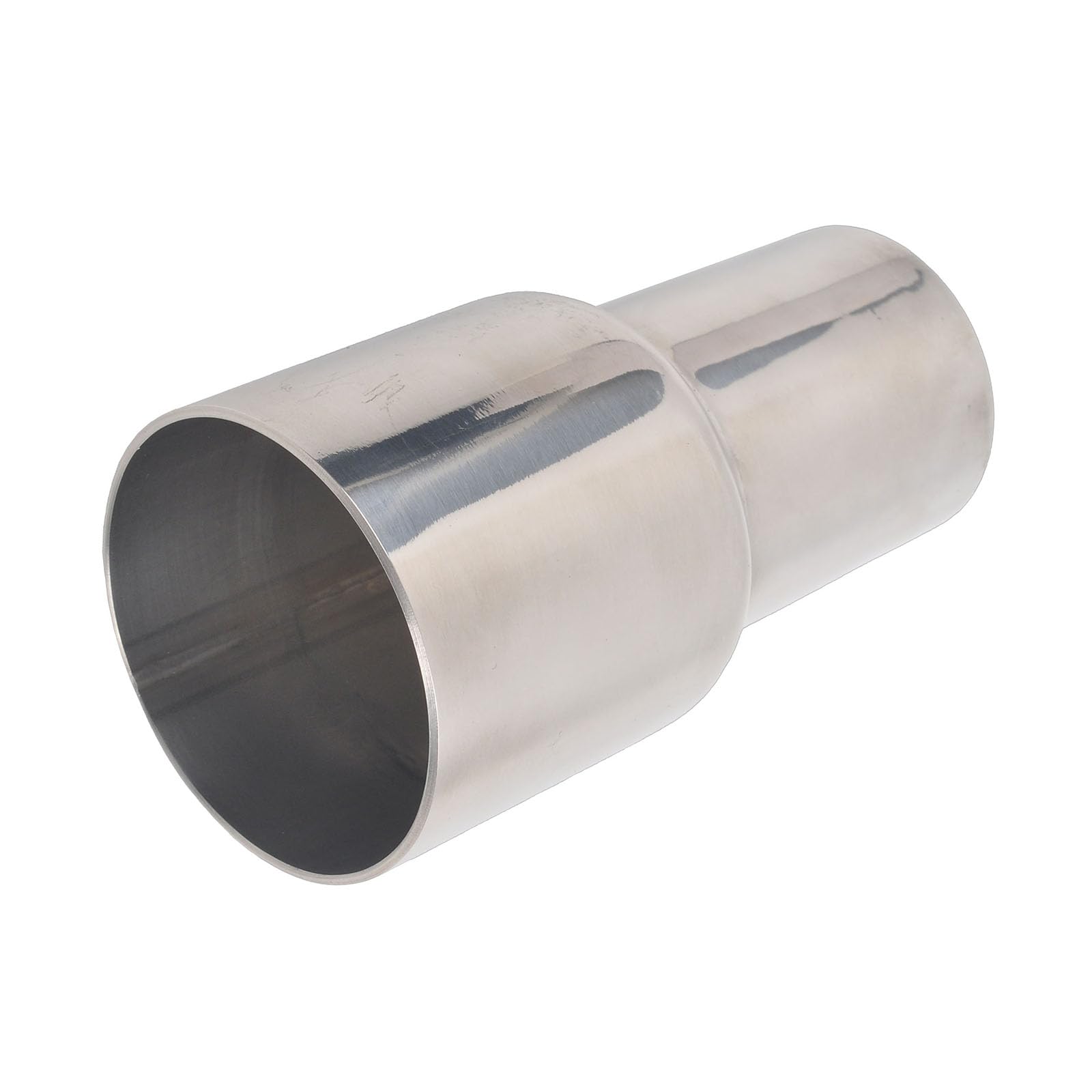 BATONECO OD 3.5 Inch to OD 4 Inch Exhaust Pipe to Component Pipe Adapter Reducer 3.5'' OD to 4'' OD Polished Stainless Steel 4''