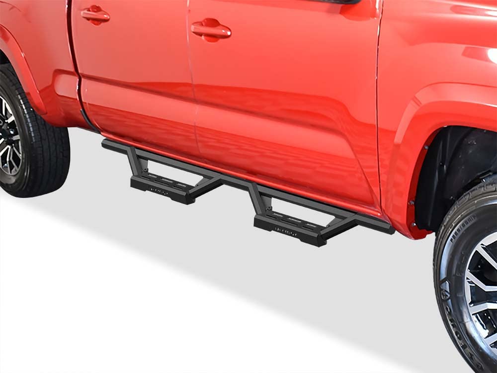 APS Drop Steps Running Boards Compatible with Toyota Tacoma 2005-2023 Double/Crew Cab | Stainless Steel Side Steps Nerf Bars | A