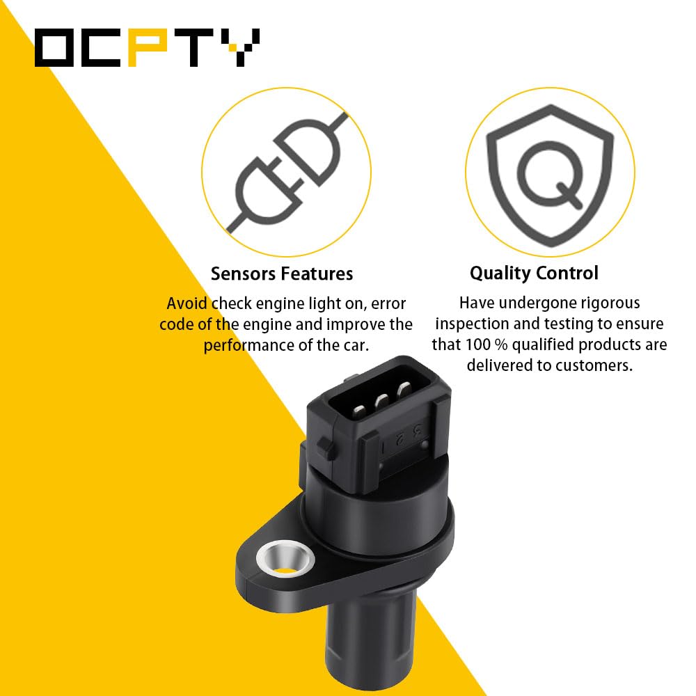 OCPTY Cam Camshaft Position Sensor 3935026900 Fit 2007-2011 for Hyundai Accent 1.6L, 2006-2011 for Kia Rio 1.6L, 2006-2011 for Kia Rio5 1.6L 1800372 Camshaft Sensor