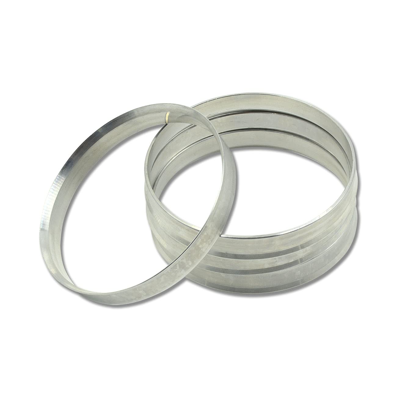 Goldensunny 72.6 To 70.5 Hub Centric Rings, Silver Aluminum Hubcentric Rings Compatible With Chevrolet Ranger Ford Mustang, 70.5