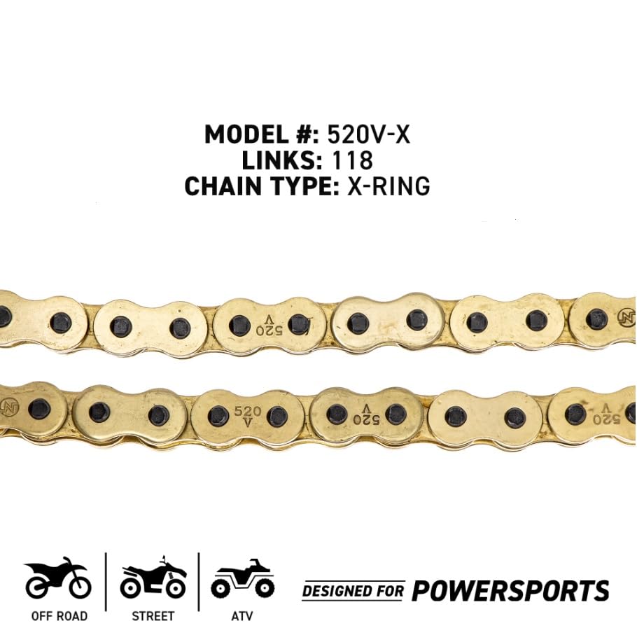 Niche Gold 520 X-Ring Chain 118 Links With Connecting Master Link