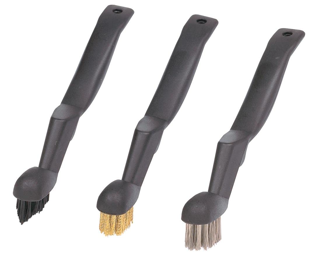 Detail Brsh, 6-1/4'' L, Blk, Gold, Slvr, Pk3