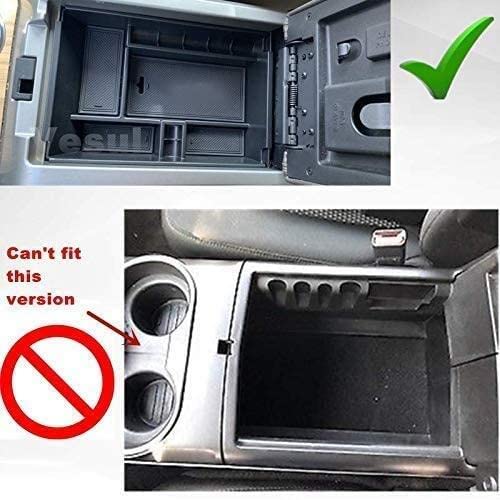 Vesul Center Console Armrest Storage Box Compatible With Ford F-150 F150 2011 2012 2013 2014 Abs Tray Insert Organizer Glove Pal