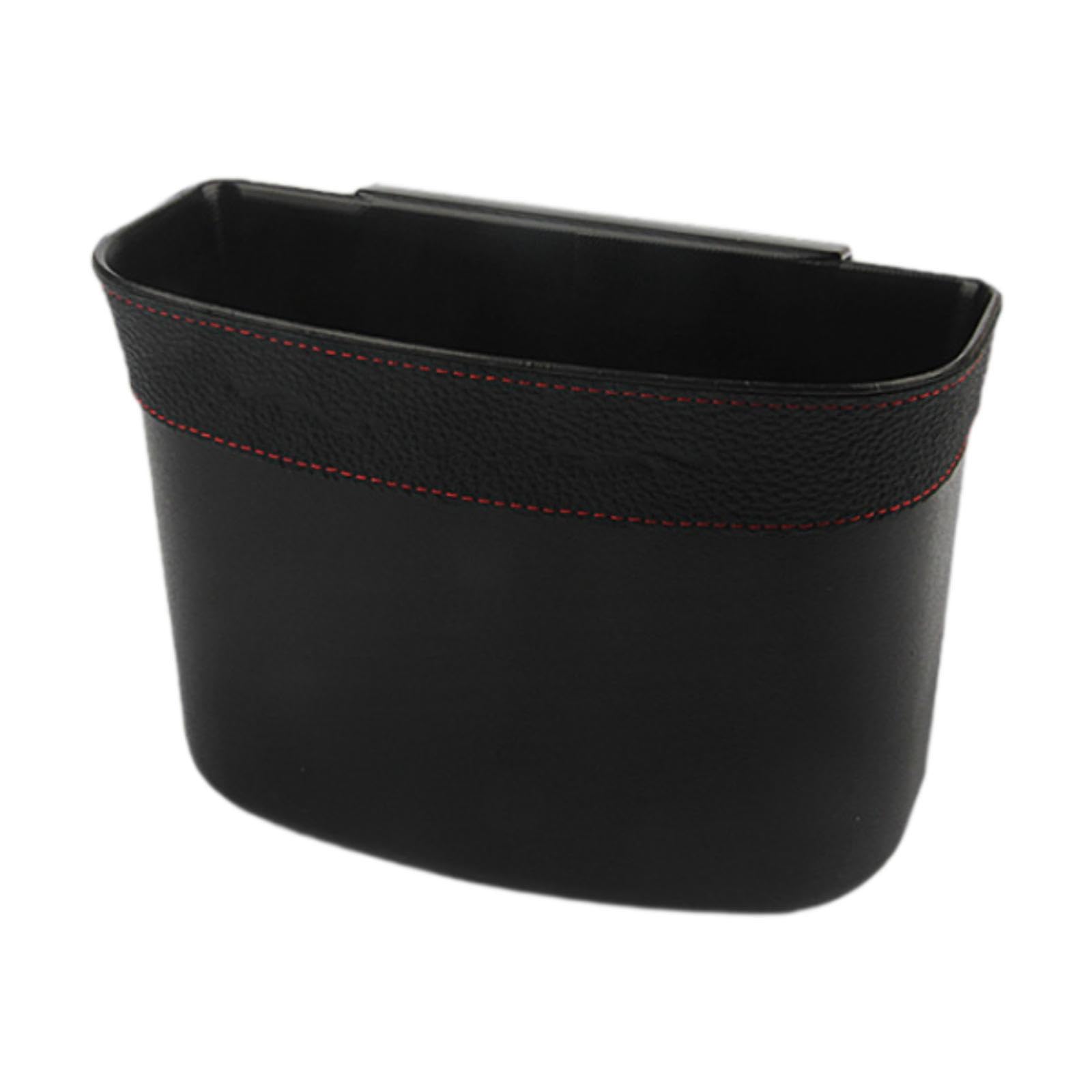 HEAVENGLOW Trash Can Car Storage Box No Lid Rubbish Bin for Car Automotive Bedroom BlackHome & Garden|Household Supplies & Clean
