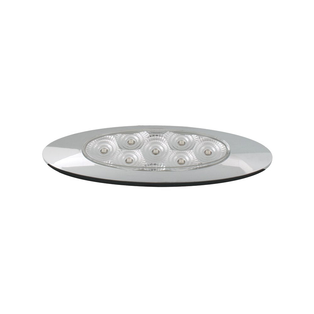 Gg Grand General 77831 Amber Ultra Thin Spyder Y2K 7-Led Marker And Clearance Sealed Light With Clear Lens