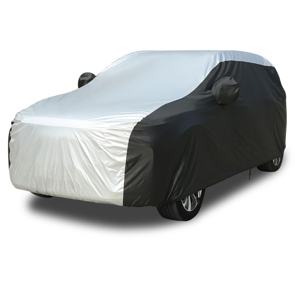 Coverado All Weather Suv Car Cover, Waterproof Sun Uv Snow Wind Protection, Breathable Full Exterior Universal Fit For Suv (170'
