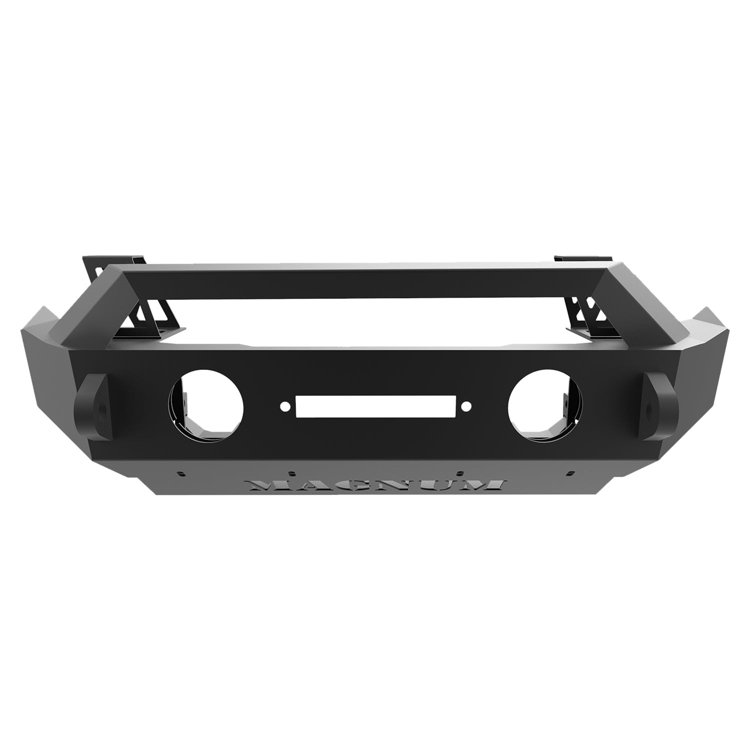 Magnum Fbm21Jpn-Rt Bumper For Jeep Wrangler (W/Rt-Series Light Bar Includes Skid Plate & Jack Mounts Reuse Factory Lights Winch)