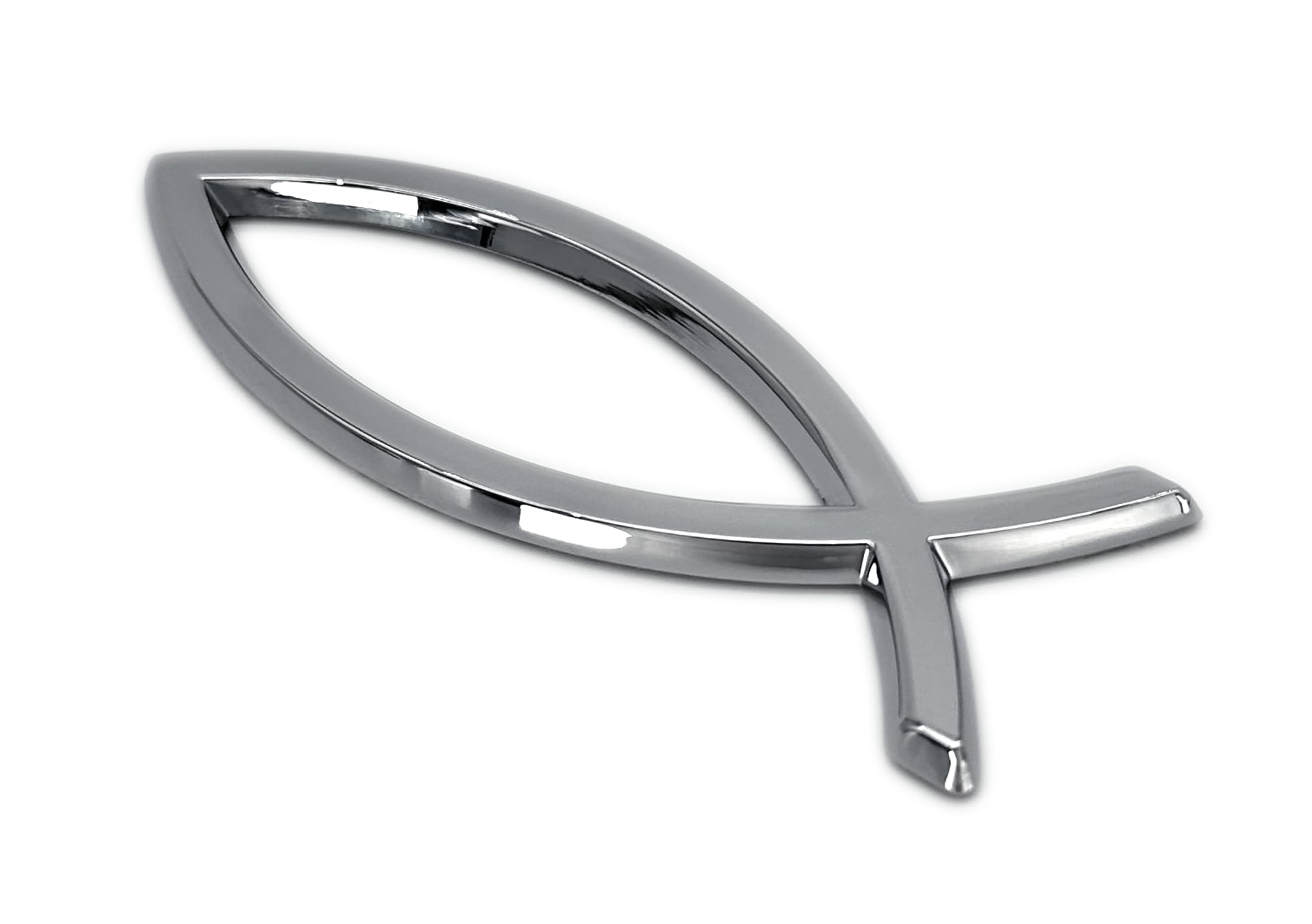 Christian Fish Chrome Auto Emblem