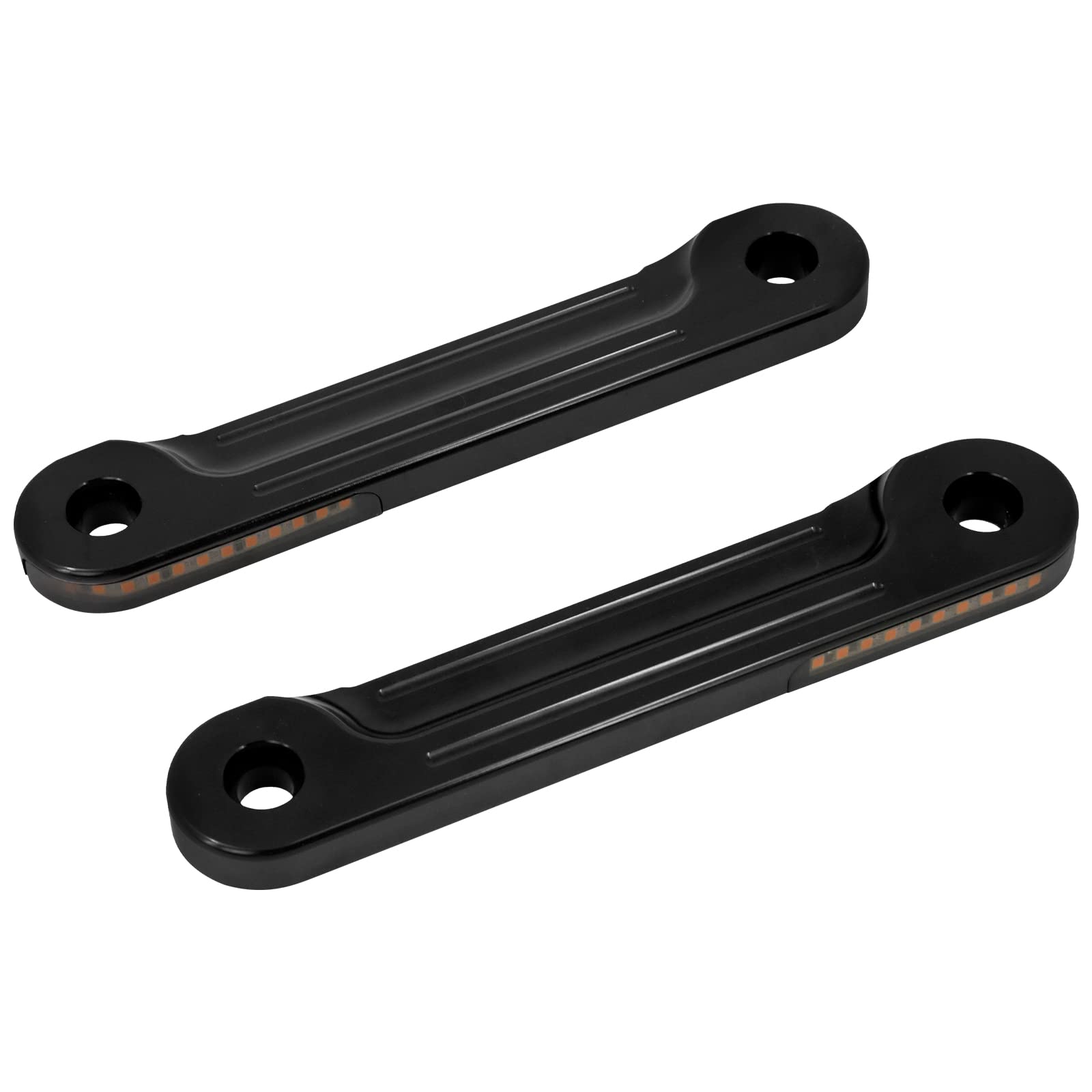 Hdbubalus Motorcycle Front Flush Fork Turn Signals Brackets Shock Absorber Led Side Lamp For Harley Touring Street Glide Road Ki