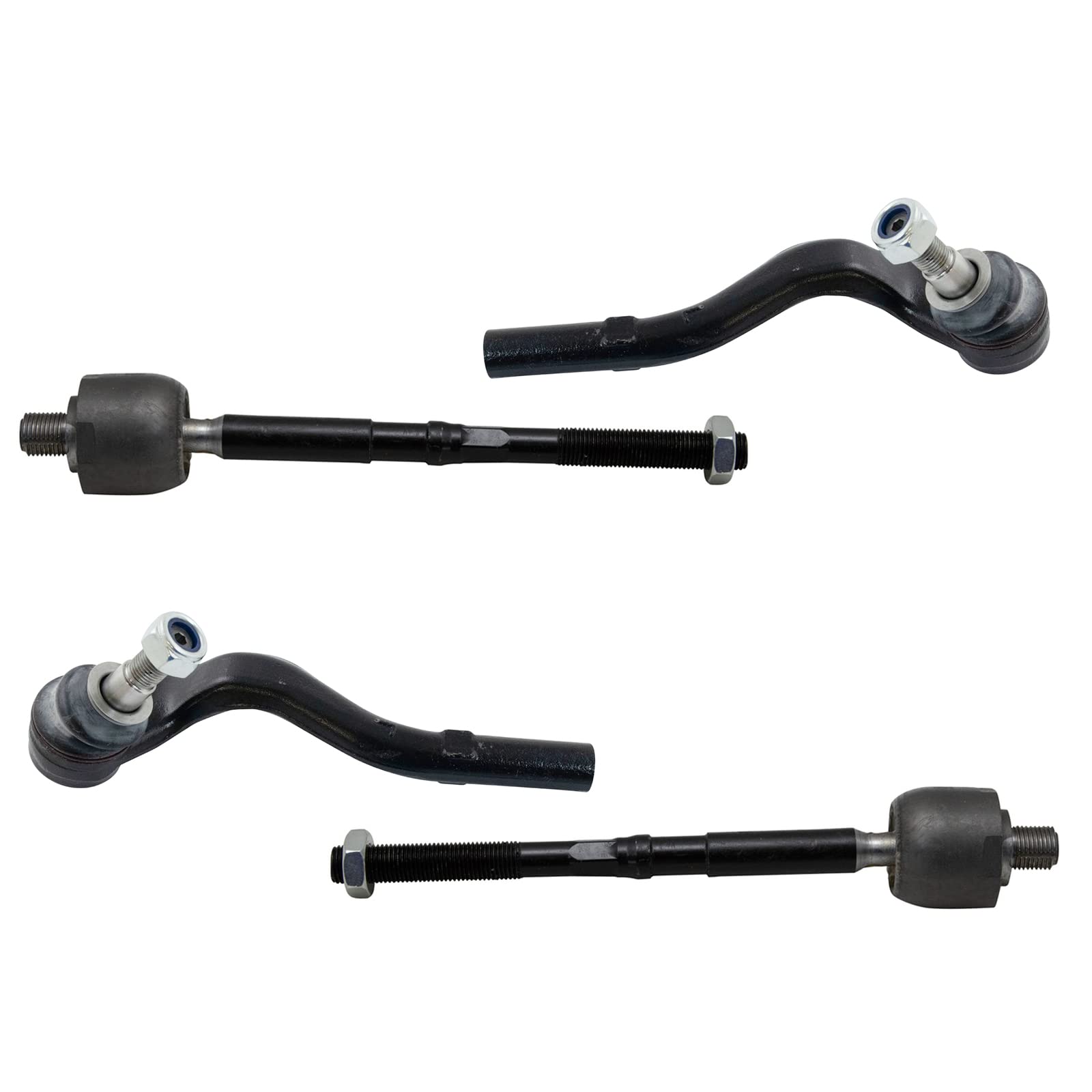 Trq Front Tie Rod Set Compatible With 2014-2016 Mercedes-Benz E250 2010-2016 E350 2013-2016 E400 2010-2011 E550