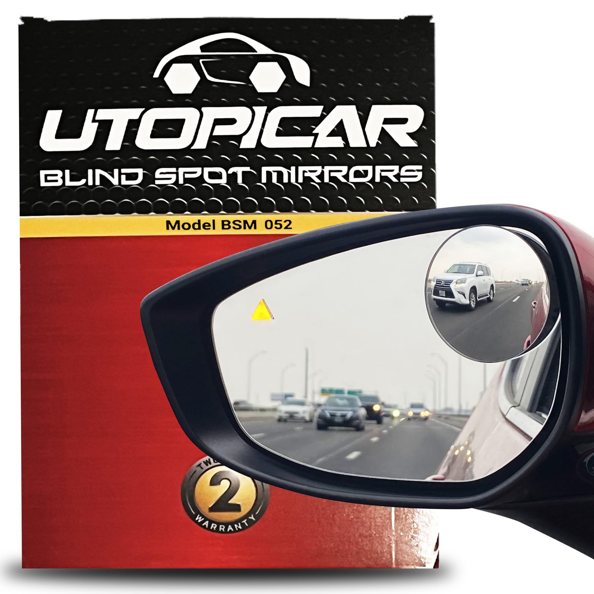 2.5 Unique Convex Blind Spot Side: Rear View - Truck And Car Rearview Mirror - Automotive Exterior Blindspot Accessories For Men & Women - Auto Parts (2Pack)